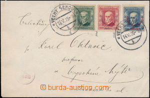 180218 - 1925 dopis vyfr. zn. s přítiskem Olympijský kongres, Pof.
