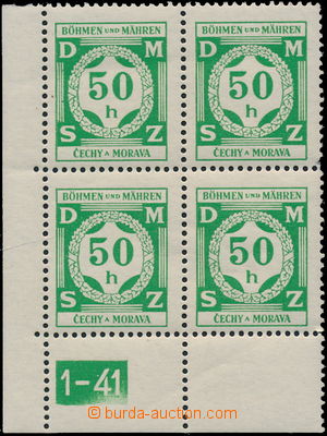 180395 - 1941 Pof.SL3, Služební 50h světle zelená (I.), levý dol