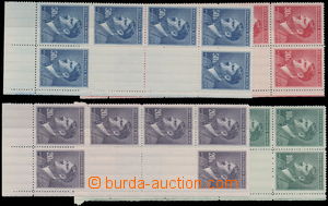 180428 - 1942 Pof.96-99, A.H., velký formát 10K-50K, levé i pravé