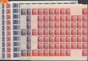 180910 - 1943 Pof.103-105, 106-107, Zimní pomoc + 54. narozeniny A.H
