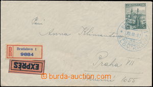 180970 - 1939 R+Ex-dopis do Protektorátu, vyfr. čs. zn. Olomouc 5K