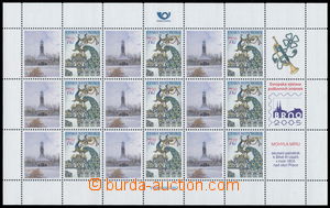 181489 - 2005 Pof.PL424, Brána s pávem 7,50Kč, PL s přítiskem BR