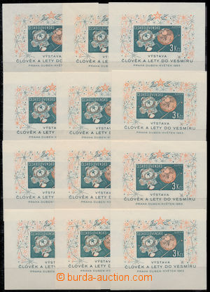 181760 - 1963 Pof.A1308, aršík Člověk a lety do vesmíru, komplet