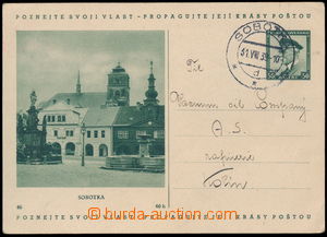 181857 - 1939 CDV69/46, čs. obrazová dopisnice TGM 50h - Sobotka za