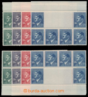 181872 - 1942 Pof.96-99, A.H., velký formát 10K-50K, horní i doln