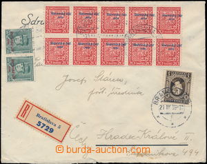 181956 - 1939 těžší R-dopis adresovaný do Protektorátu vyfr. mj