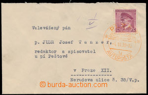 182276 - 1939 PRAČ2A, PLZEŇ / AUTOPOŠTA 4.VI.39/ 1d, Vzorkové a v