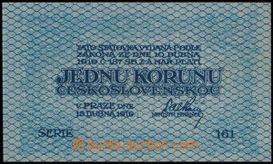 189693 - 1919 Ba.7, 1Kč, 15.4.1919, série 161