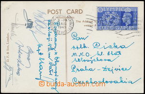189830 - 1948 ŚERM Summer Olympic Games London, reprezentanti Czech