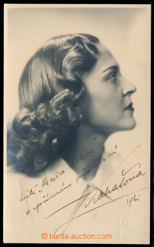 190827 - 1940? KABÁTOVÁ Zita (1913-2012), slavná Czech actress, po