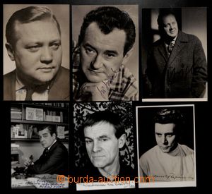 190889 - 1970-1975 ACTORS / comp. of 6 photo postcard with signatures