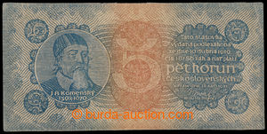 194246 - 1921 Ba.18f, 5Kč, série 3, hlubotiskový dobový FALZIFIK