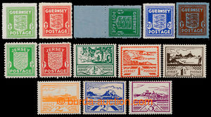 194490 - 1941-1944 GUERNSEY Mi.1-5 + JERSEY Mi.1-2, 3-8, complete set