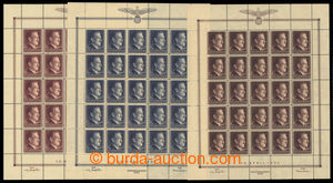 194505 - 1942 GENERAL GOVERNMENT Mi.89-91, Hitler. 30 +1Zl - 1,20 +