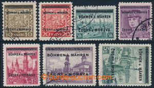 196683 - 1939 sestava 7ks, Pof.2, 3, 7, 8, 12, 17 a 18; 6ks zk. Gi, k