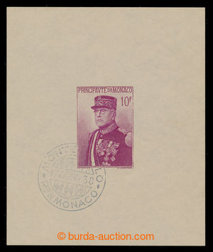 197948 - 1938 Mi.Bl.1, aršík Louis I. s raz. 1. dne MONACO 17.JAN.193