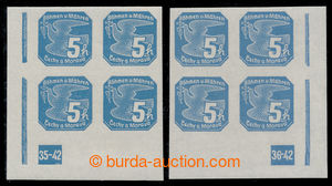197967 - 1939 Pof.NV2, Novinové I. vydání, hodnota 5h modrá, levý roh