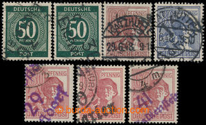 198414 - 1948 PADĚLKY Mi.179, A179, 180, It, sestava 7ks německých z