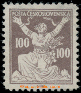 199029 - Pof.F158, padělek ke škodě pošty 100h hnědá; bez lepu, ozna
