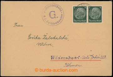 204271 - 1940 KT SACHSENHAUSEN - ORANIENBURG předtištěná zálepk