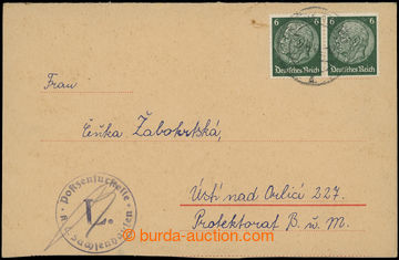 204275 - 1941 KT SACHSENHAUSEN - ORANIENBURG předtištěná zálepk