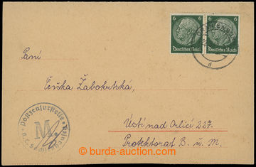 204277 - 1941 KT SACHSENHAUSEN - ORANIENBURG předtištěná zálepk