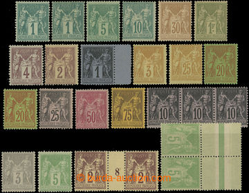 204775 - 1876-1898 Mi.56I, 60I, 64II, 70, 78-82 aj., celkem 25ks Aleg