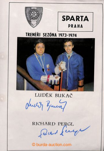 205909 - 1974 HOKEJ / SPARTA PRAHA 1973-1974 sestava 21ks fotografi
