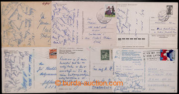 205961 - 1965-1980 SPORTOVCI - sestava 6ks pohlednic zaslaných z ciz