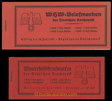 211407 - 1937-1940 STAMP BOOKLETS / Mi.MH44 and MH47, selection of tw