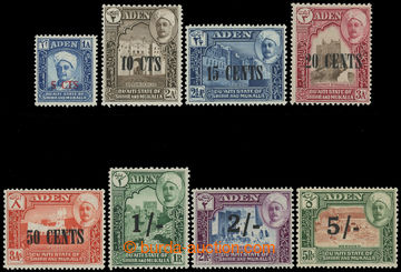 211551 - 1951 SG.20-27, přetiskové Sultán Shihr 5C/1A - 5Sh/5R; ko