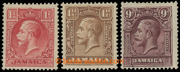 211627 - 1929-1932 SG.108-110, George V. 1P - 9P; complete set