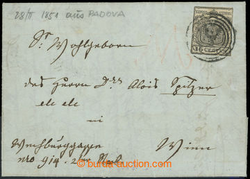 219263 - 1850 LOMBARDSKO-BENÁTSKO / FORWARDER / dopis z Padovy, pod