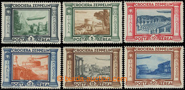 222374 - 1933 Mi.439-444, Zeppelin 3L - 20L; kompletní hledaná sér