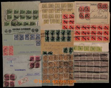 223495 - 1923 INFLACE / sestava 10 dopisů období z vrcholné inflac