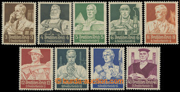 223686 - 1934 Mi.556-564, Povolání; kompletní série, luxusní, ka