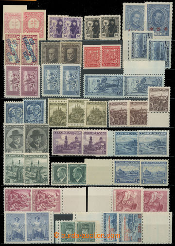 223787 - 1919-1939 BAREVNÉ ODSTÍNY / sestava 35 výplatních, pří