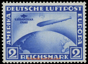 224627 - 1930 Mi.438YI, Zeppelin 2M ultramarínová DV Mond uber Luft