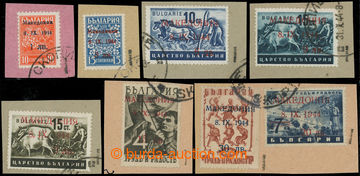226217 - 1944 MAZEDONIEN / Mi.1-8, overprint Bulgarian 1L/10St - 30L/