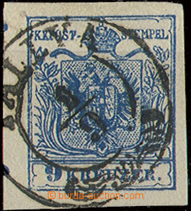 22737 - 1854 St. Andrew's cross on stmp issue I 9 Kreuzer, MP type I