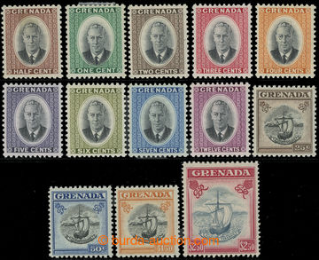 227412 - 1951 SG.172-184, Jiří VI. Portréty a lodě ½c - $2.50; k