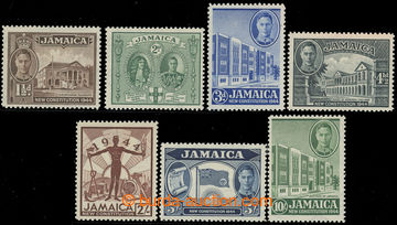 227426 - 1945-1946 SG.134-140, Jiří VI. Nová ústava 1½ P - 10Sh;