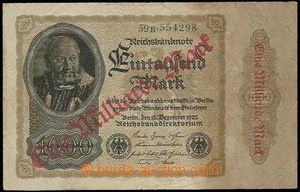 23199 - 1922 Germany 1000 Mark with overprint Eine milliarde Mark,