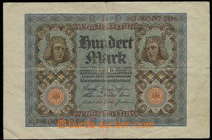 23200 - 1920 NĚMECKO  100 Mark, 1.11.1920, kvalita 4