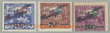 232212 - Pof.L1A, L2A, L3B, kompletní řada zoubkovaných zn. I. le