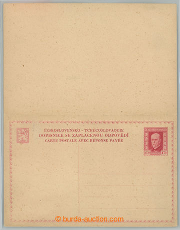 232654 - 1926 CDV36, dvojitá dopisnice pro cizinu TGM 1,50Kč červe