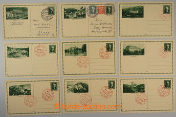 232704 - 1928 CDV39/1-18, Jubilejní obrazové dopisnice s letopočte