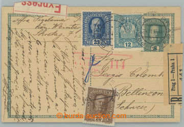 233678 - 1917 KL Ferch.211, dopisnice FJ I. 8h zaslaná z Prahy jako