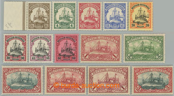 234009 - 1905-1920 Mi.30-39, Císařská jachta 2½H - 3R s průsvitk