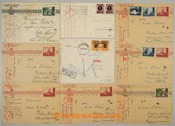 234305 - 1941-1942 SELECTION / 14 entires sent to Bohemia-Moravia, up
